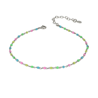 Cavigliera Fabiani in argento 925 con smalti - Fabiani Gioiellerie