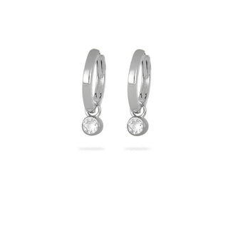Orecchini Fabiani in argento 925 con zircone - Fabiani Gioiellerie