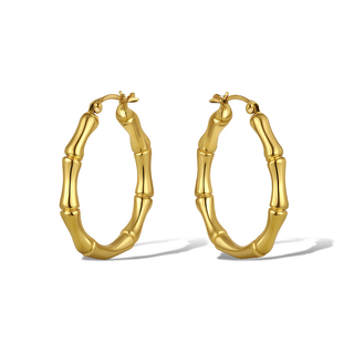 Orecchini Fabiani a cerchio bombato in oro giallo 14Kt