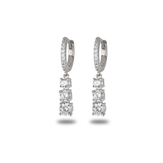 Orecchini Fabiani in argento 925 con zirconi - Fabiani Gioiellerie