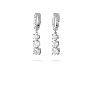 Orecchini Fabiani in argento 925 con zirconi - Fabiani Gioiellerie
