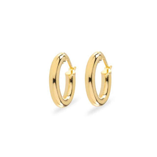 Orecchini Fabiani a cerchio bombato in oro giallo 9Kt - Fabiani Gioiellerie