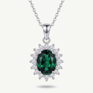 Collana con Ciondolo Margherita Smeraldo
