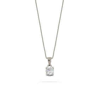 Girocollo Fabiani punto luce in argento con zircone - Fabiani Gioiellerie