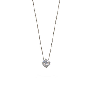 Girocollo Fabiani punto luce in argento con zircone - Fabiani Gioiellerie