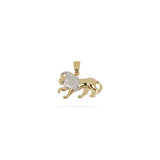 Ciondolo Fabiani leone in oro giallo e bianco 18Kt - Fabiani Gioiellerie