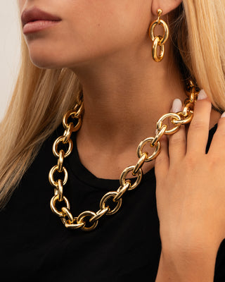 Meridien Jewels Necklace in Gold Brass