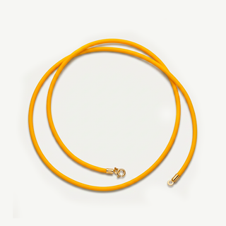 Collana in Caucciù Giallo-Arancio