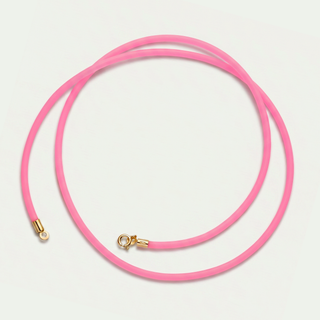 Collana in Caucciù Rosa