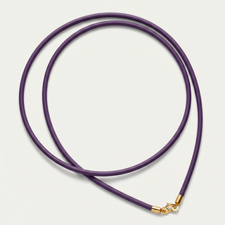 Collana in Caucciù Viola