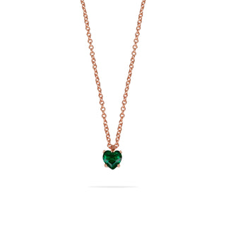 Collana Fabiani in argento rosato 925 con zircone - Fabiani Gioiellerie