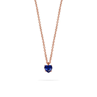 Collana Fabiani in argento rosato 925 con zircone - Fabiani Gioiellerie