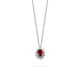 Collana Fabiani in oro con rubino e diamanti - Fabiani Gioiellerie