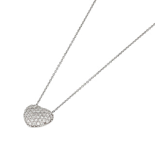 Collana Fabiani a cuore con pavé di diamanti 0,75Ct - Fabiani Gioiellerie