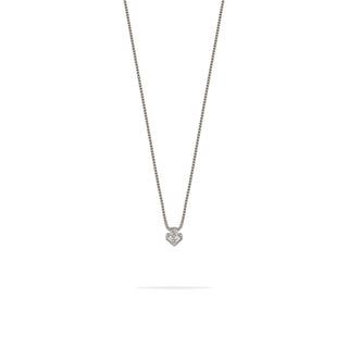 Collana Fabiani punto luce in oro bianco 18Kt con diamante taglio brillante - Fabiani Gioiellerie