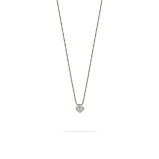 Collana Fabiani punto luce in oro bianco 18Kt con diamante taglio brillante - Fabiani Gioiellerie