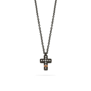 Collana T gioielli in titanio con diamanti 0,10Ct - Fabiani Gioiellerie