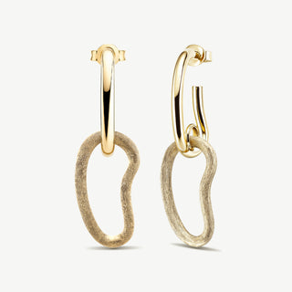 Orecchino Franco Fabiani con Pendente Doppio in Oro 18KT