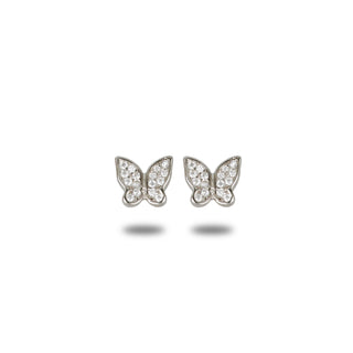 Orecchini Fabiani in argento 925 a farfalla con zirconi - Fabiani Gioiellerie