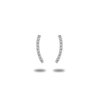 Orecchini Fabiani Tennis Oro Bianco 9kt