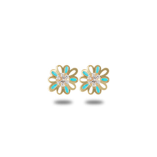 Orecchini Fabiani in oro giallo 9Kt a fiore - Fabiani Gioiellerie