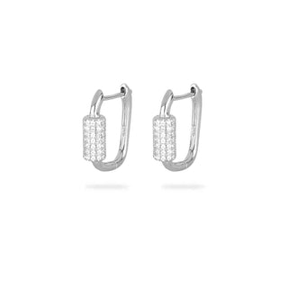 Orecchini Fabiani in argento 925 con zirconi - Fabiani Gioiellerie