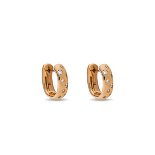 Orecchini Fabiani in oro rosa 18Kt con diamanti - Fabiani Gioiellerie