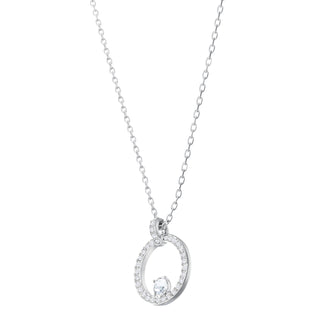 Pendente Creativity, Bianco, Placcato rodio