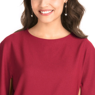 Orecchini Lilia, bianco, Placcato oro Rosa