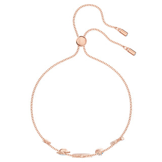 Braccialetto Symbolica, Infinito, evil eye e ferro di cavallo, Blu, Placcato color oro rosa