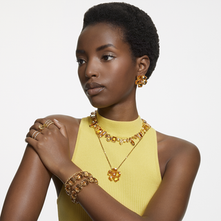 Anello Matrix Vittore, Taglio Round, Bianco, Finitura in tono dorato