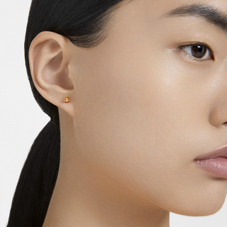 Orecchini a lobo Chroma, Taglio Trilliant, Arancioni, Placcato color oro