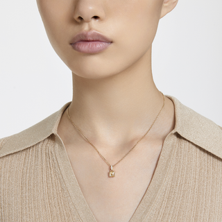 Pendente Chroma, Taglio squadrato, Giallo, Placcato color oro