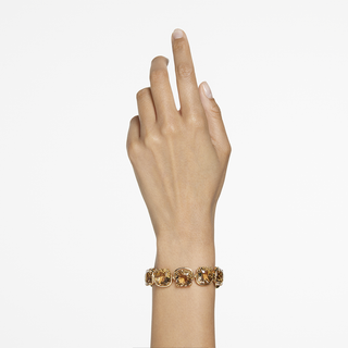 Braccialetto Harmonia, Taglio Cushion, Tono dorato, Placcato color oro