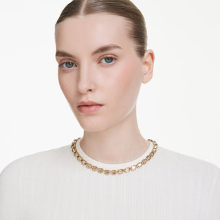 Collana Millenia, Taglio ottagonale, Giallo, Placcato color oro