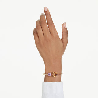 Bracciale rigido Millenia, Taglio ottagonale, Multicolore, Placcato color oro