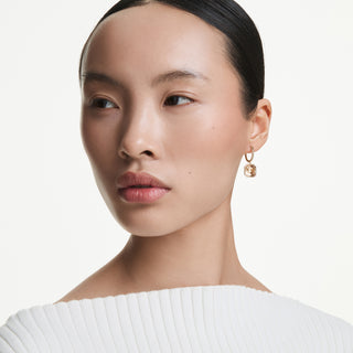 Orecchini pendenti Millenia, Taglio squadrato, Caramello, Placcato color oro