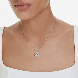 Pendente Swan, Taglio misto, Cigno, Bianco