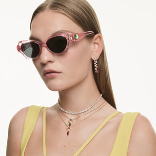 Pendente Mesmera, Taglio misto, Verde, Placcato color oro