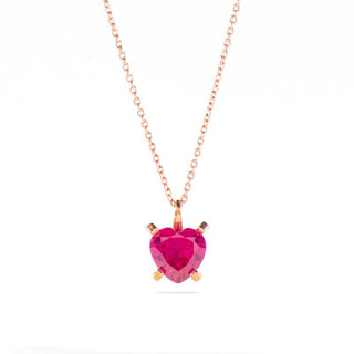 Collana Fabiani con pendente cuore in oro rosa - Fabiani Gioiellerie