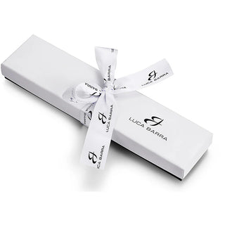 Bracciale Luca Barra in acciaio con perle e fiocco