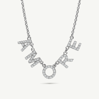 Collana Amore zirconi bianchi argento 925 Fabiani