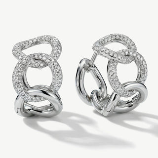 Orecchini Fabiani a Cerchio in Argento e Zirconi