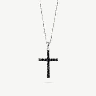 Collana Fabiani con Croce in Oro 18Kt e Diamanti 0.32Ct