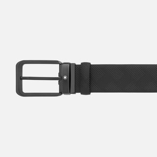 Cintura Montblanc Reversibile in Pelle Nera 35 mm