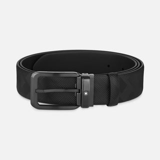 Cintura Montblanc Reversibile in Pelle Nera 35 mm